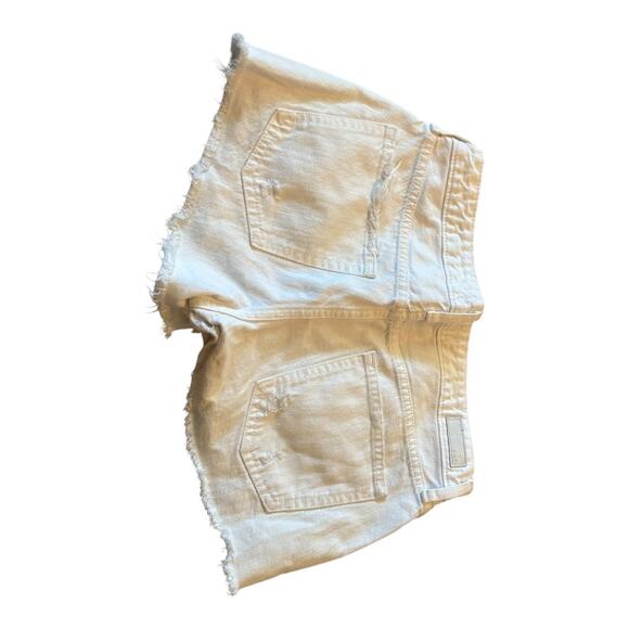 Abercrombie & Fitch White Jean Shorts Size 27/4 - Picture 3 of 4